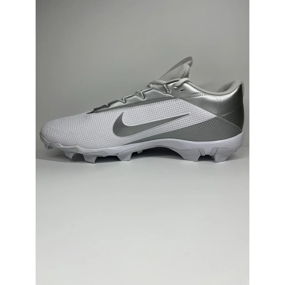 Nike Vapor Edge Shark 2‎ Football Cleats Men's 16 Metallic Silver/White